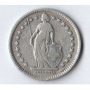 1913 - 2 Francs Silver Switzerland Standing Helvetia circolata
